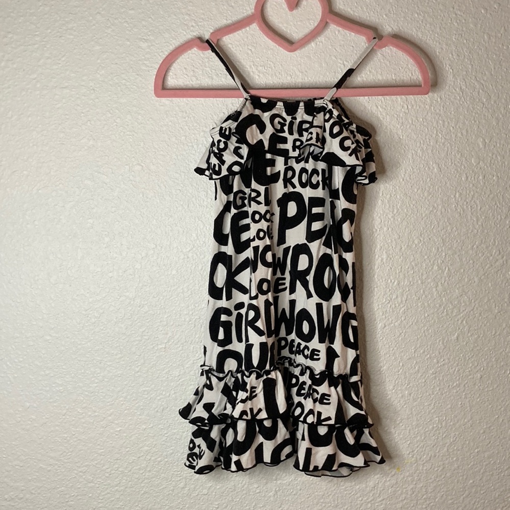 Flowers by Zoe Rock n roll spaghetti strap ruffle dress
